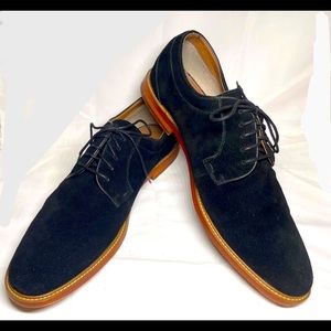 Mens suede black dress shoes
